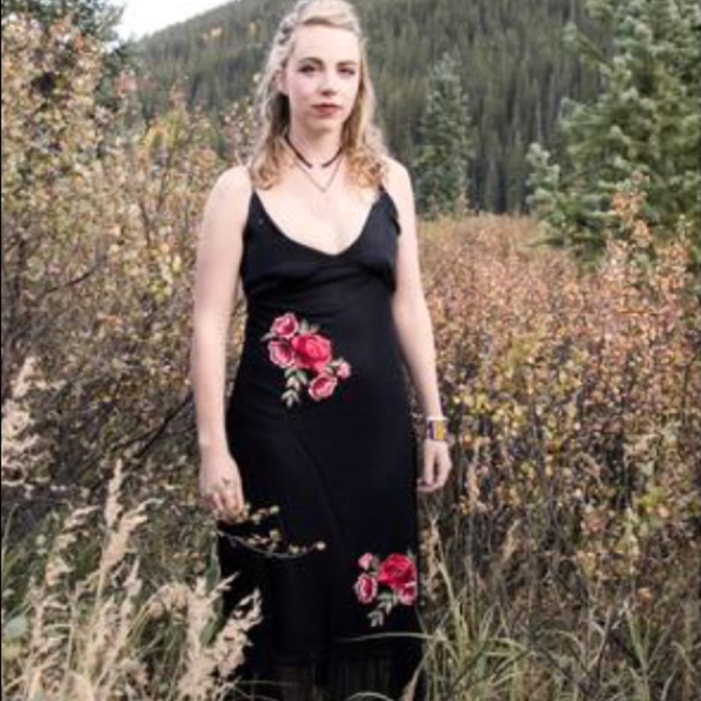 🏷SOLD- Flowers at Midnight Dress